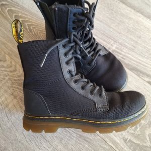 Marley Black Canvas Kids Dr Doc Martens Girls Boys Size 1